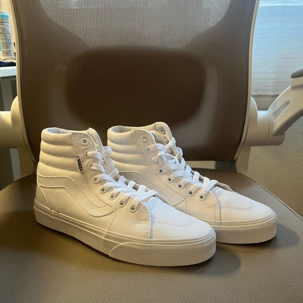 Vans Women's Classic White High-Top Sneakers